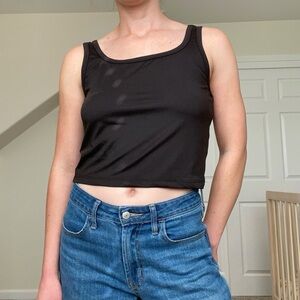 NWT Volcom black crop top
